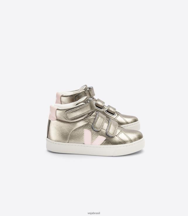 veja brasil 0V820315 crianças esplar mid couro sem cromo bronze pétala