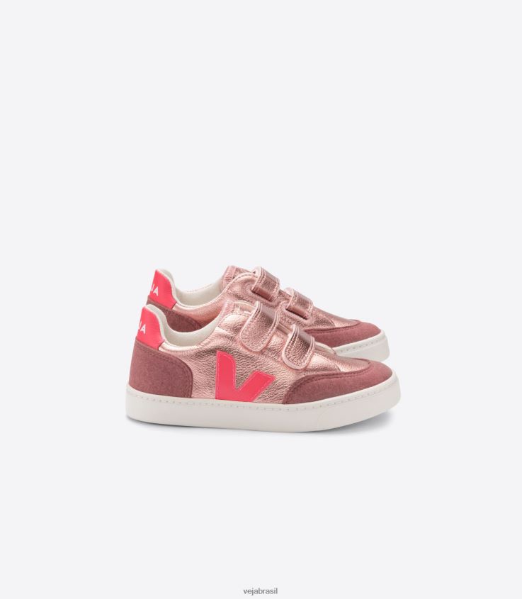 couro especial sem cromo rosa nácar fluocrianças Veja X202661184
