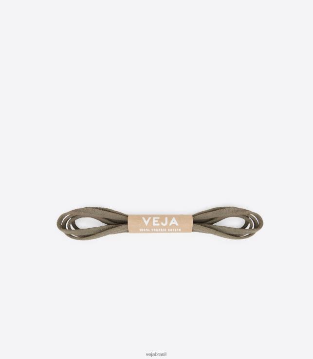 veja brasil 0V820221 homens laços de algodão orgânico caqui