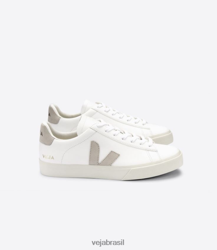 campo chromefree couro branco naturalhomens Veja X202664