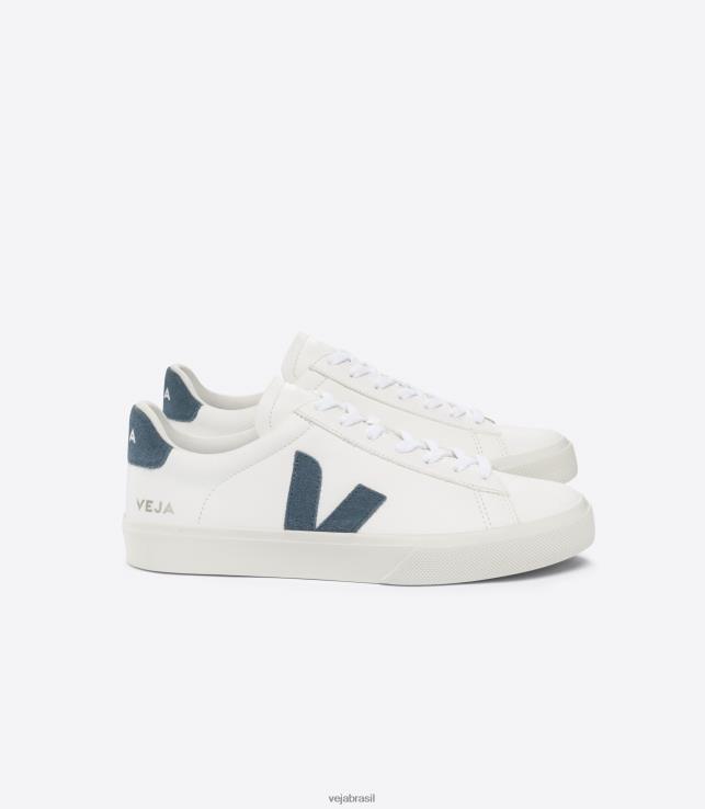 veja brasil 0V8207 homens campo chromefree couro branco califórnia