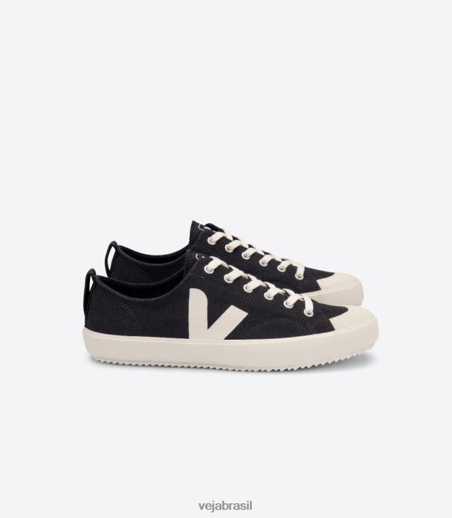 veja brasil 0V820156 homens nova lona preta pierre