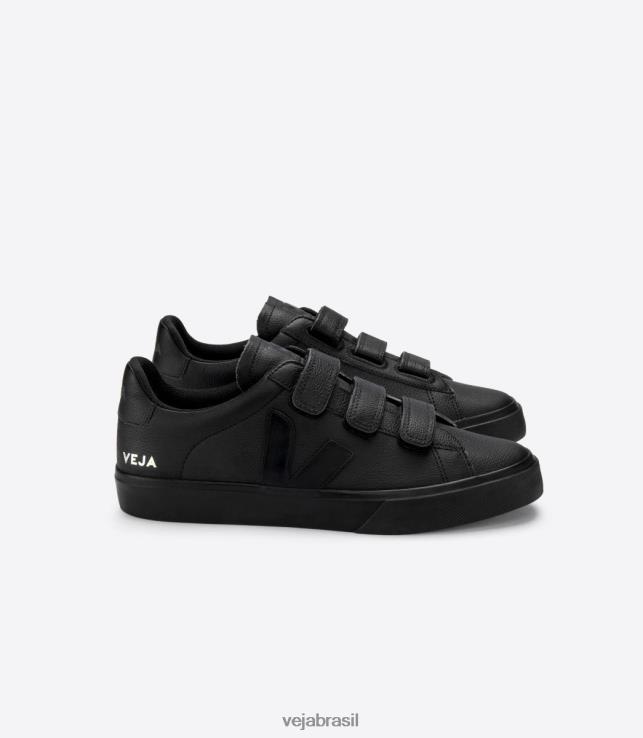 veja brasil 0V820111 homens couro cromado recife full black