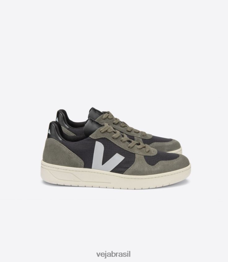 v-10 ripstop preto oxford cinza lamahomens Veja X2026691