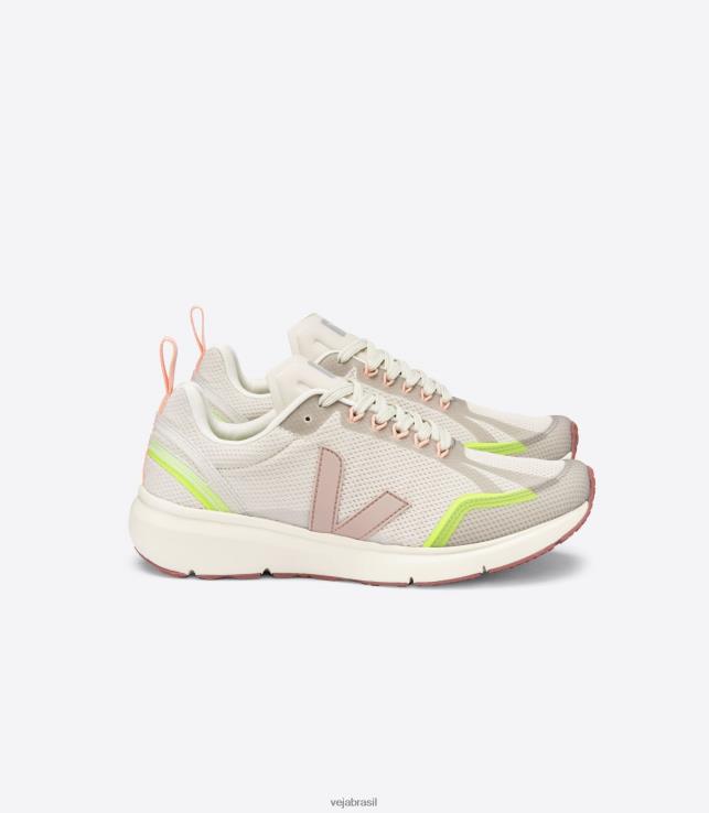 veja brasil 0V820270 mulheres condor 2 alveomesh natural babe jaune fluo