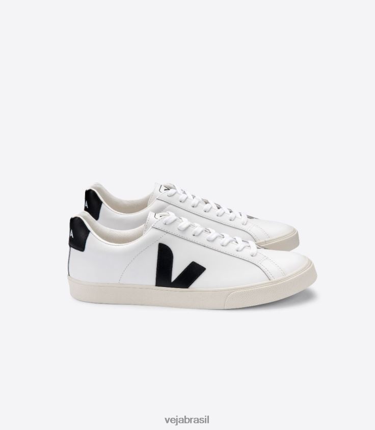 perfeito couro branco pretomulheres Veja X202661473