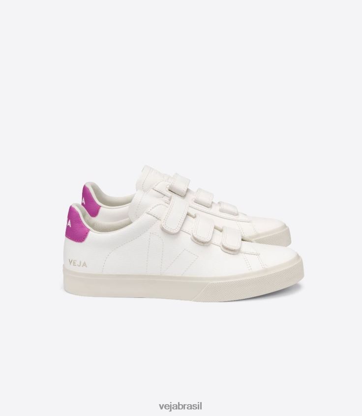 coleção couro sem cromo branco ultravioletamulheres Veja X202661128